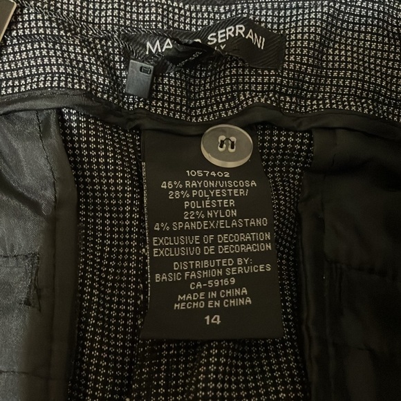 Mario Serrano comfort stretch tummy control slim fit size 14 X 30” inseam NWT - Picture 7 of 9